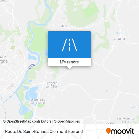 Route De Saint-Bonnet plan
