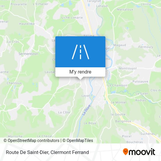 Route De Saint-Dier plan