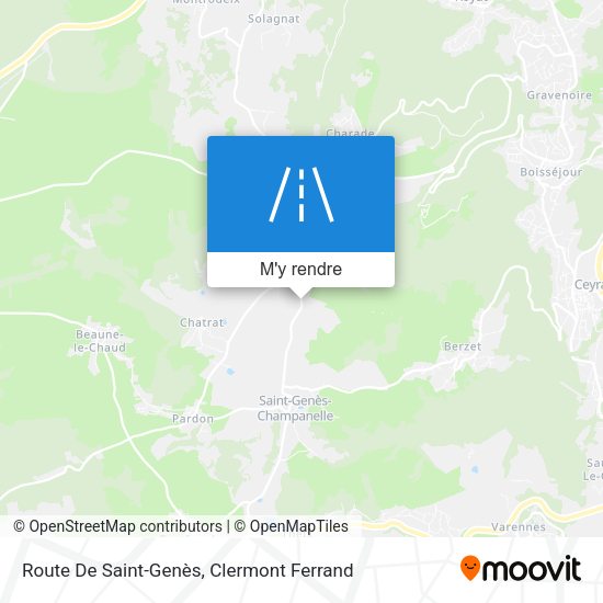 Route De Saint-Genès plan