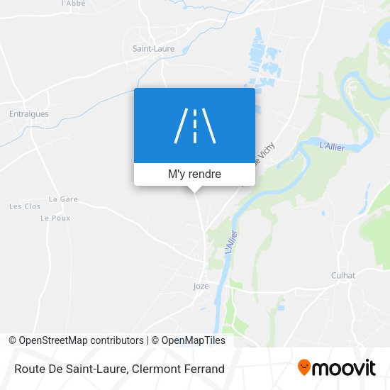 Route De Saint-Laure plan