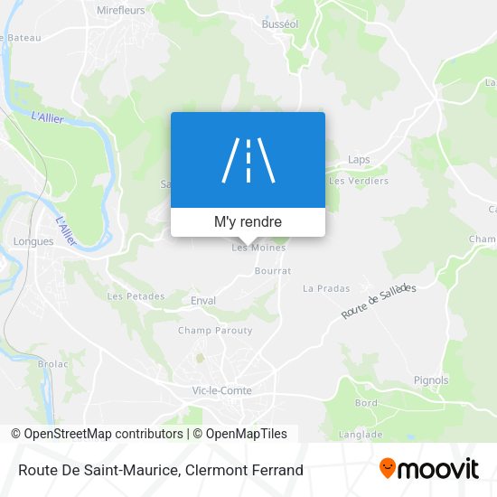 Route De Saint-Maurice plan