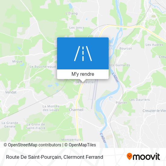 Route De Saint-Pourçain plan