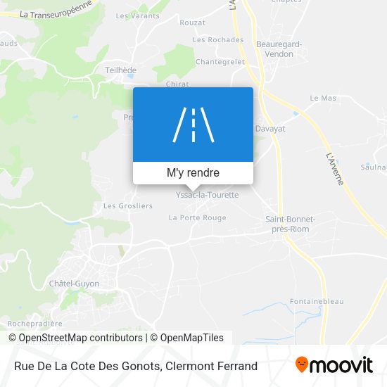 Rue De La Cote Des Gonots plan