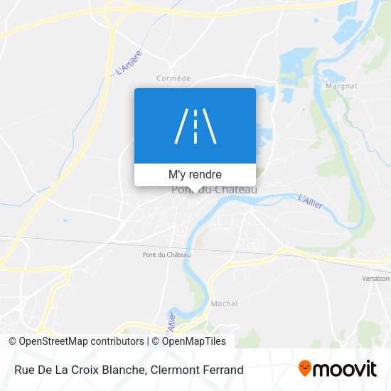 Rue De La Croix Blanche plan