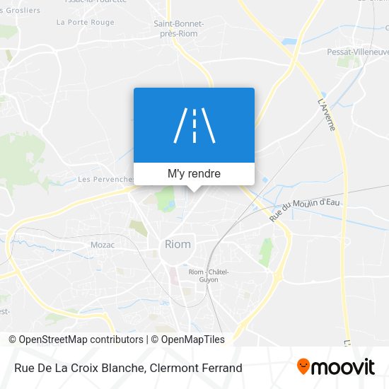 Rue De La Croix Blanche plan