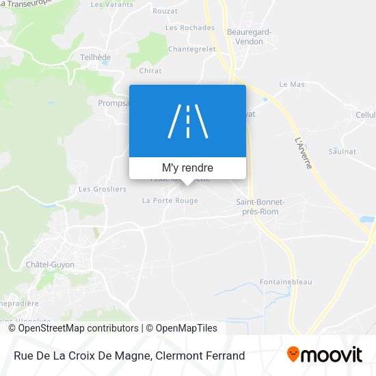 Rue De La Croix De Magne plan