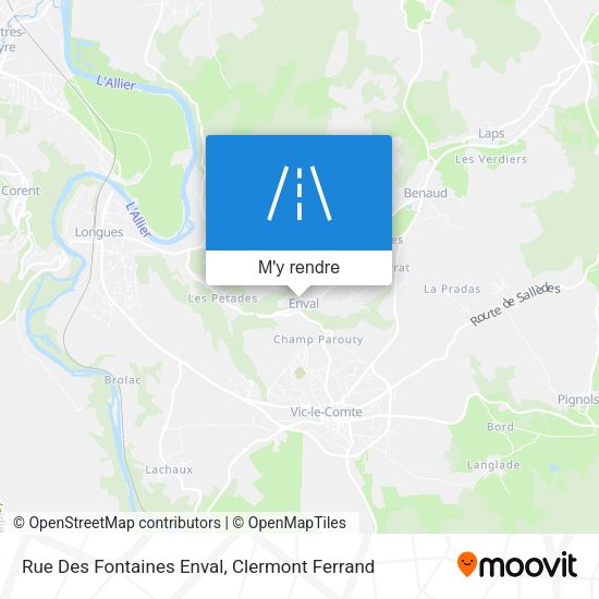 Rue Des Fontaines Enval plan