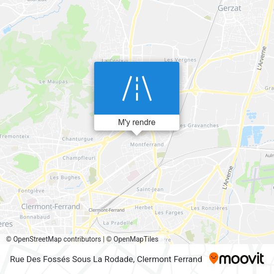 Rue Des Fossés Sous La Rodade plan