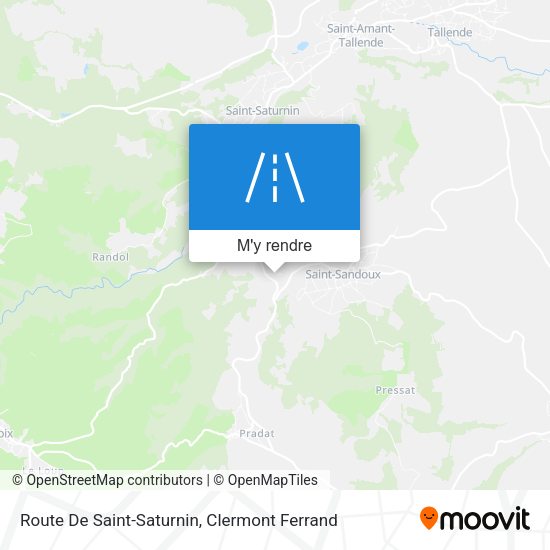 Route De Saint-Saturnin plan