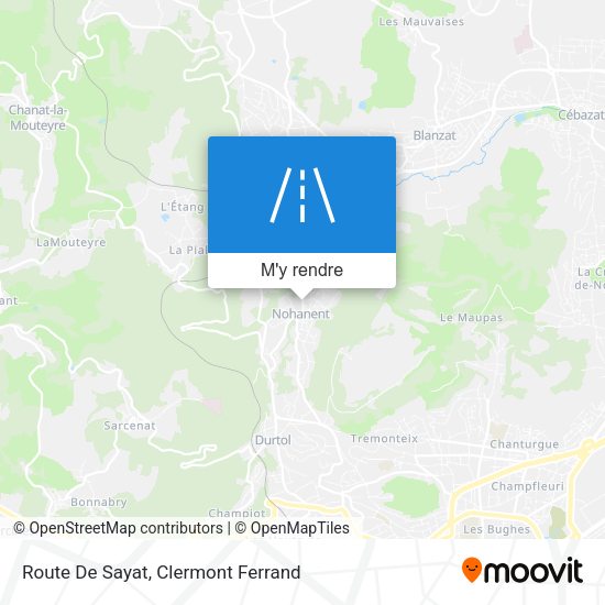 Route De Sayat plan
