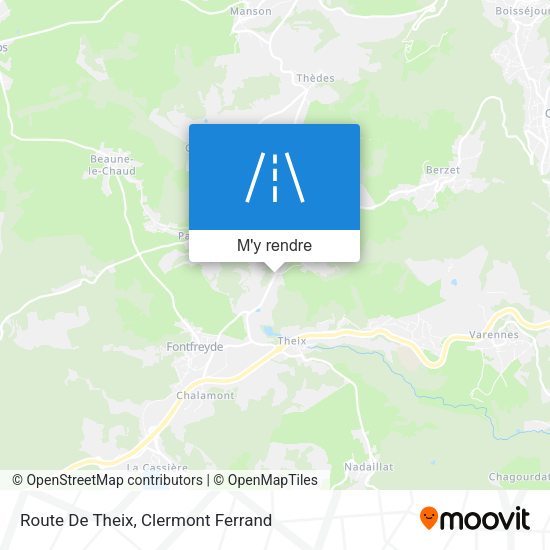 Route De Theix plan