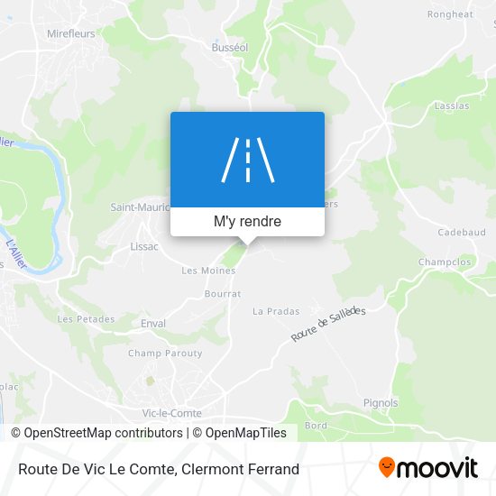 Route De Vic Le Comte plan
