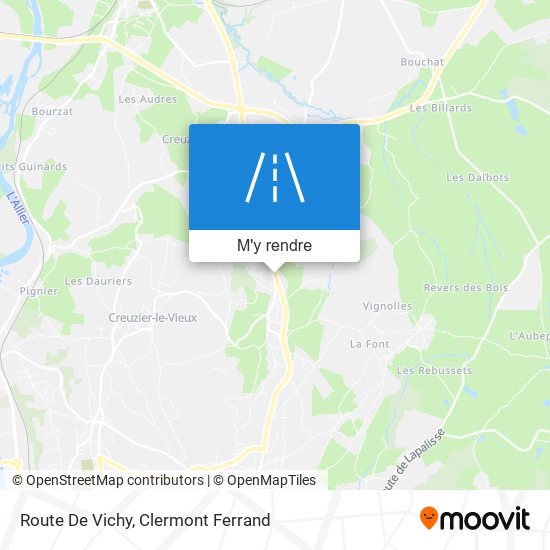 Route De Vichy plan