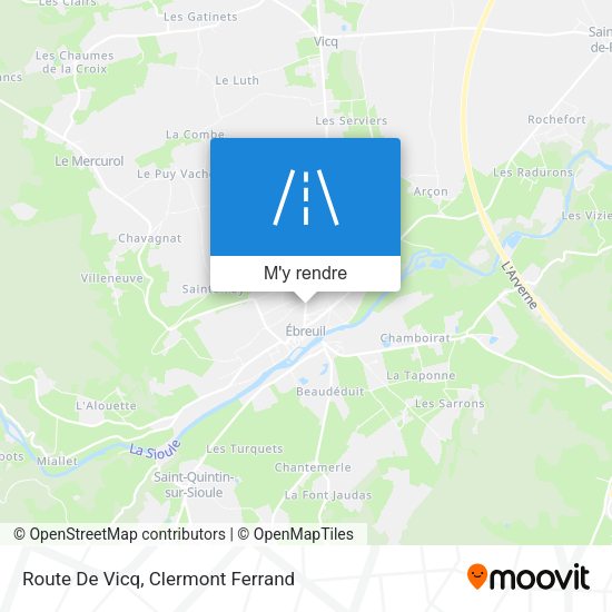 Route De Vicq plan