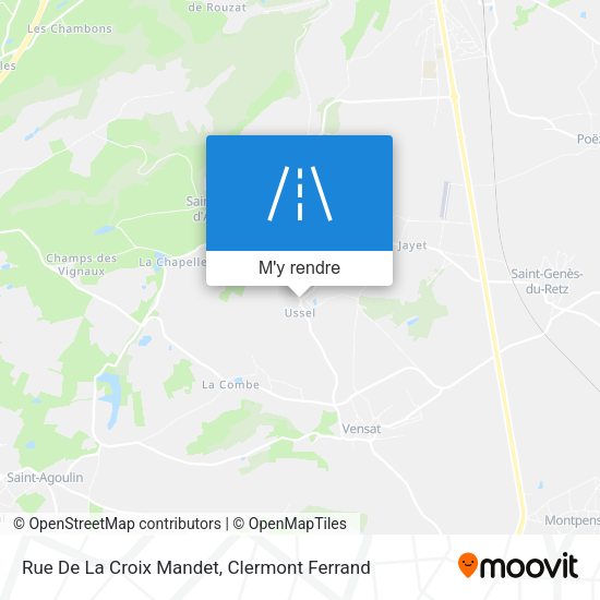 Rue De La Croix Mandet plan