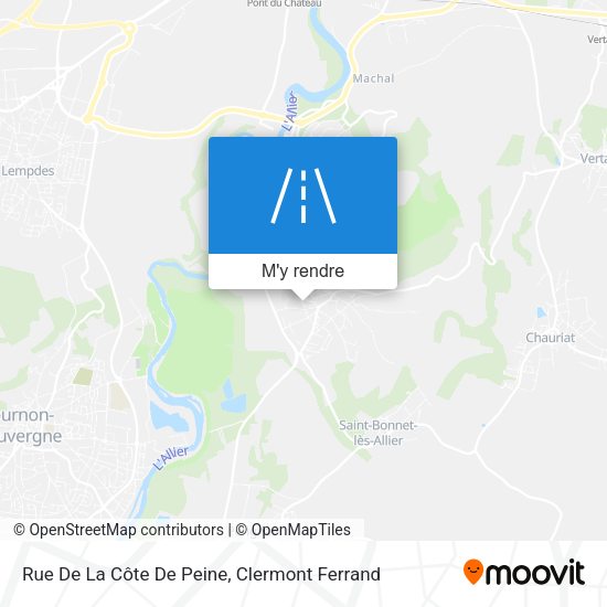 Rue De La Côte De Peine plan