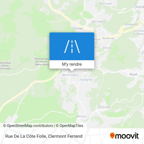 Rue De La Côte Folle plan