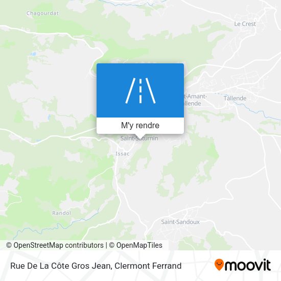 Rue De La Côte Gros Jean plan