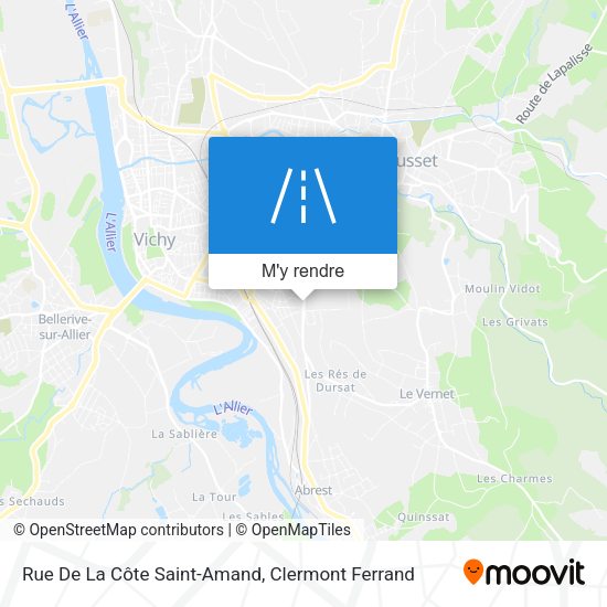 Rue De La Côte Saint-Amand plan