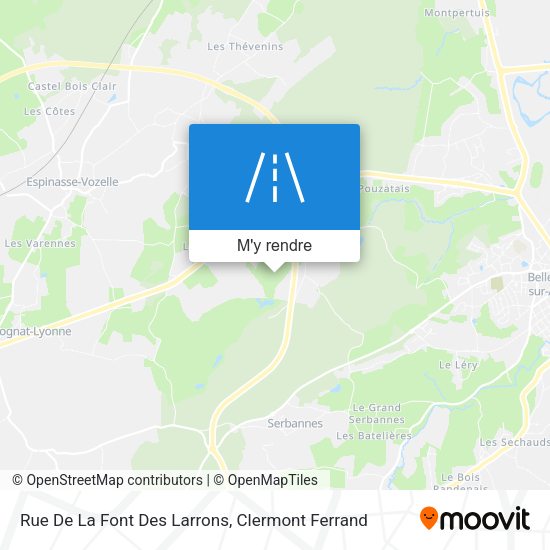 Rue De La Font Des Larrons plan