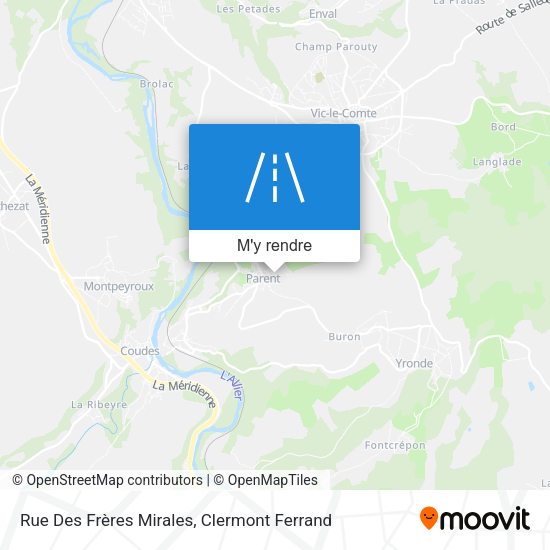 Rue Des Frères Mirales plan
