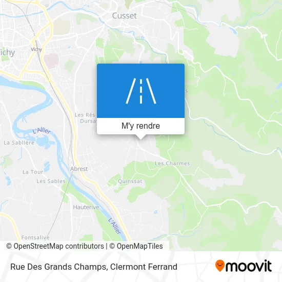 Rue Des Grands Champs plan