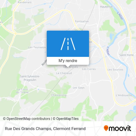 Rue Des Grands Champs plan