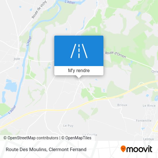 Route Des Moulins plan