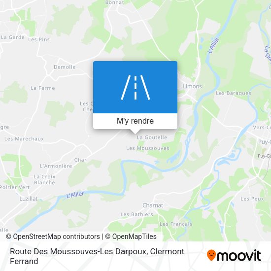 Route Des Moussouves-Les Darpoux plan