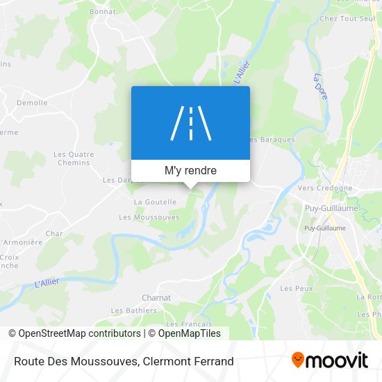 Route Des Moussouves plan