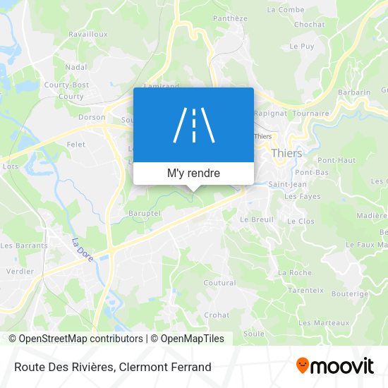 Route Des Rivières plan