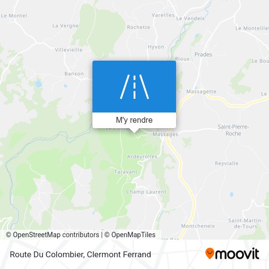 Route Du Colombier plan