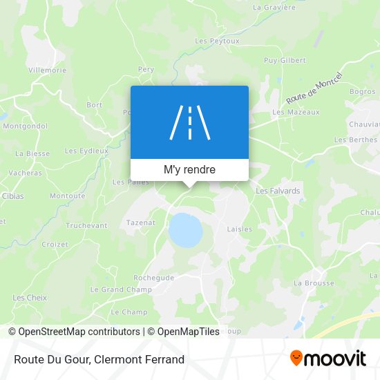 Route Du Gour plan