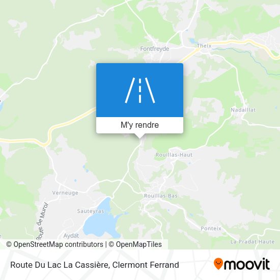 Route Du Lac La Cassière plan