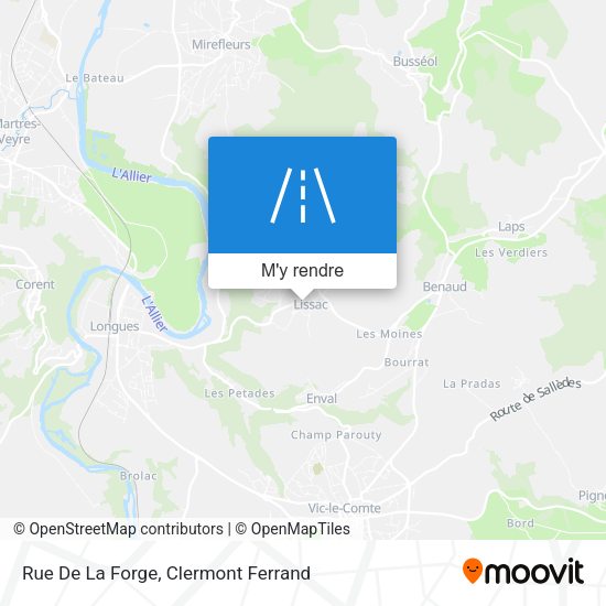 Rue De La Forge plan