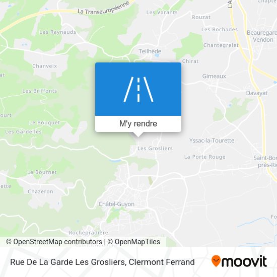 Rue De La Garde Les Grosliers plan