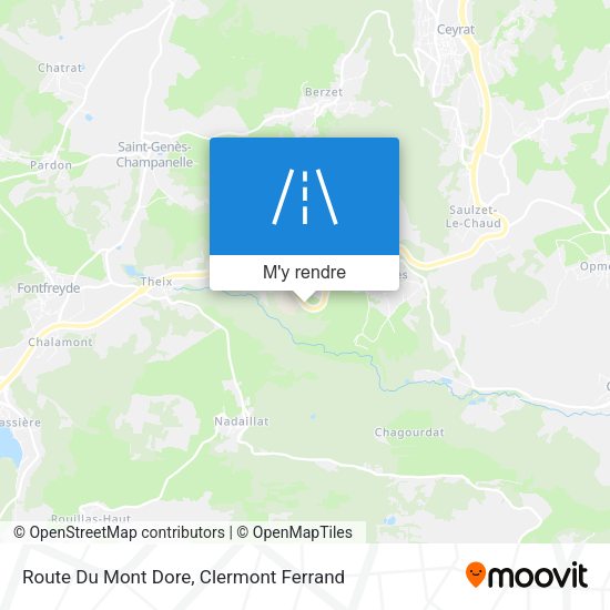 Route Du Mont Dore plan