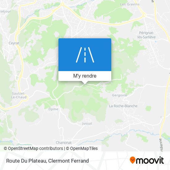 Route Du Plateau plan