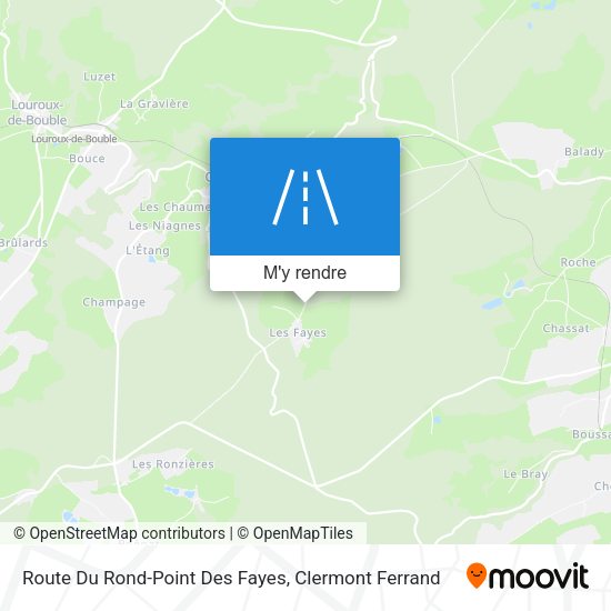 Route Du Rond-Point Des Fayes plan