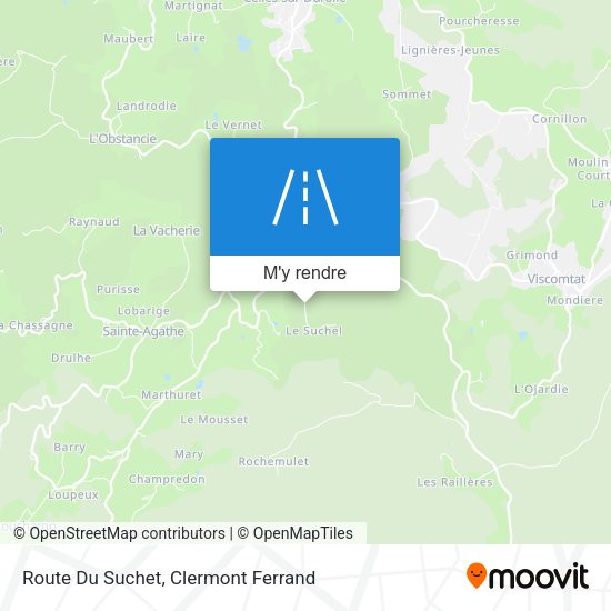 Route Du Suchet plan