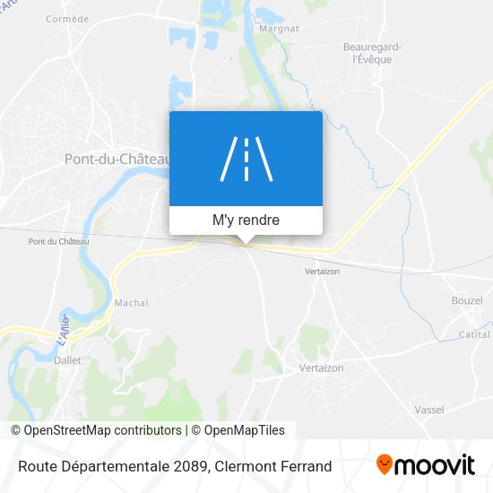 Route Départementale 2089 plan