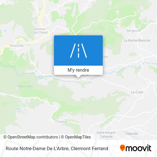 Route Notre-Dame De L'Arbre plan