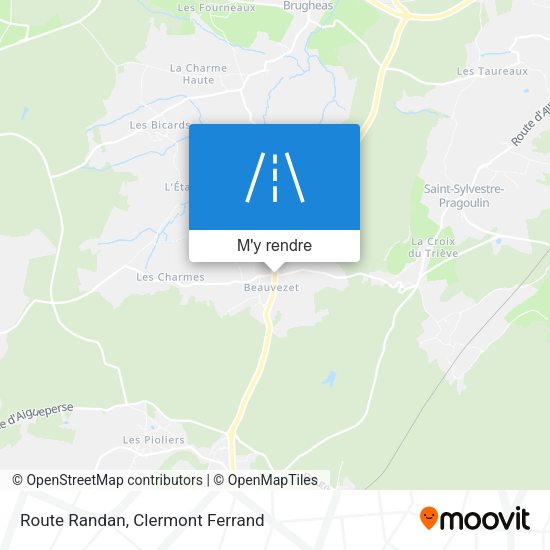 Route Randan plan