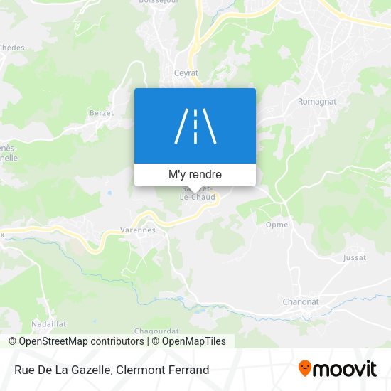 Rue De La Gazelle plan