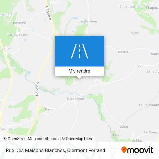 Rue Des Maisons Blanches plan