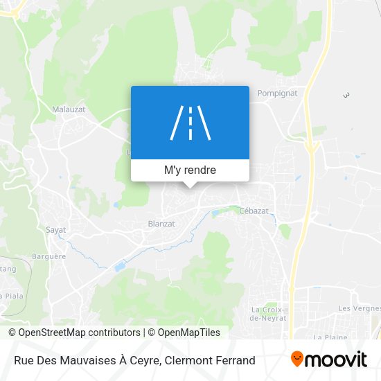 Rue Des Mauvaises À Ceyre plan