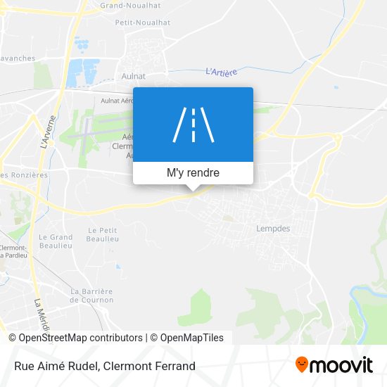 Rue Aimé Rudel plan