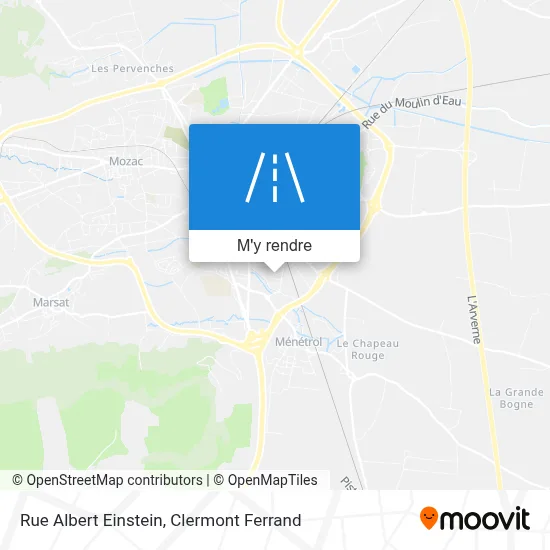 Rue Albert Einstein plan