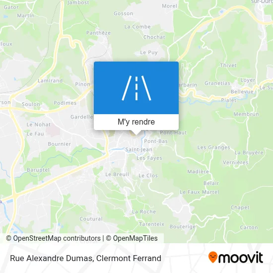 Rue Alexandre Dumas plan