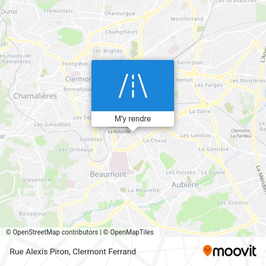 Rue Alexis Piron plan